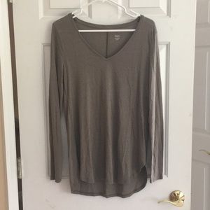 Army Green V-neck long sleeved